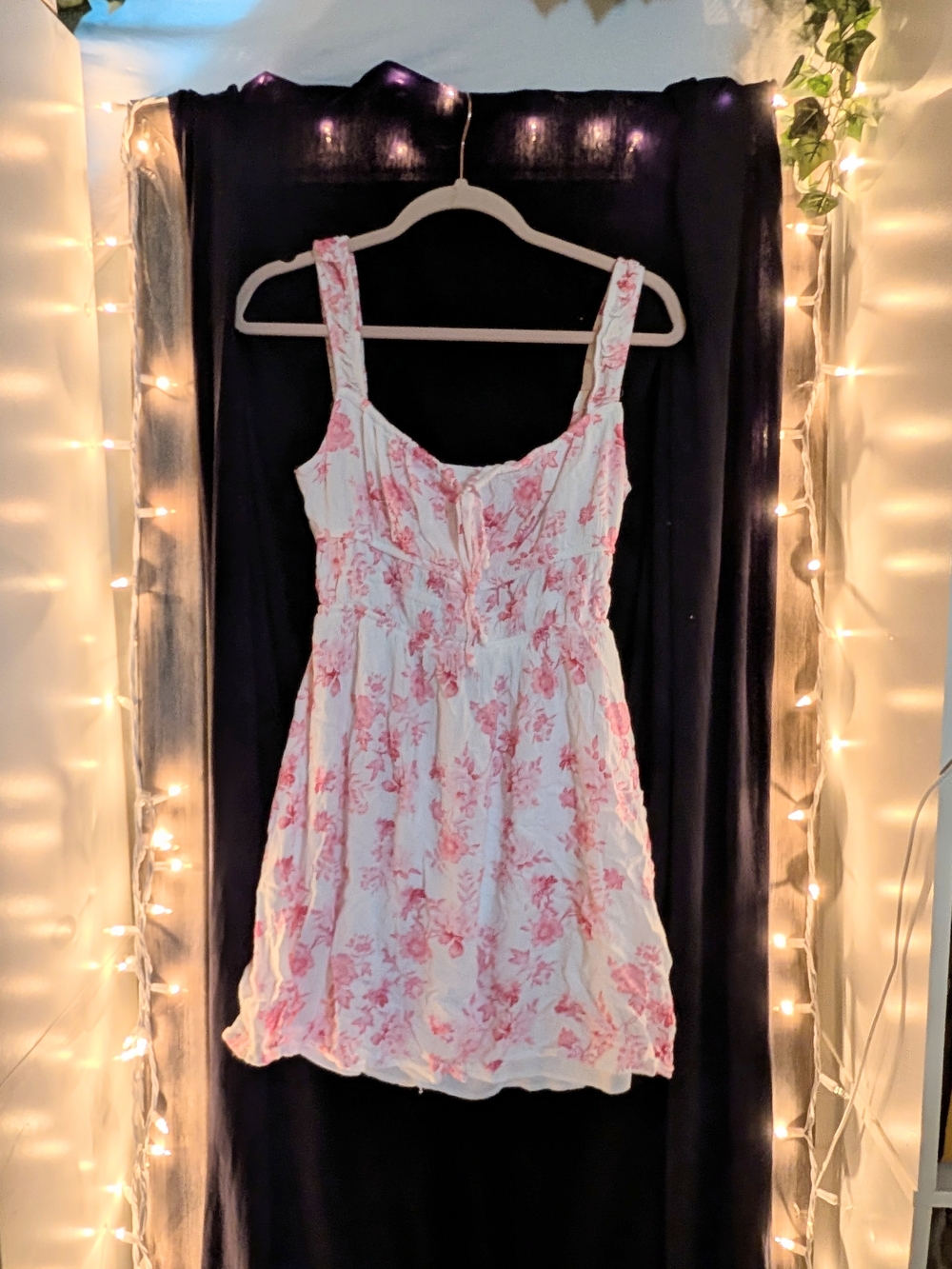 Streetwear Society White Sundress with Pink Floral